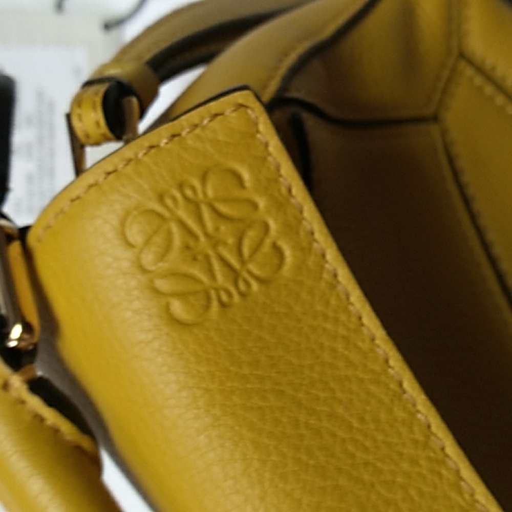 Loewe Mini Puzzle Bag in Mustard Yellow - Picture 2 of 14